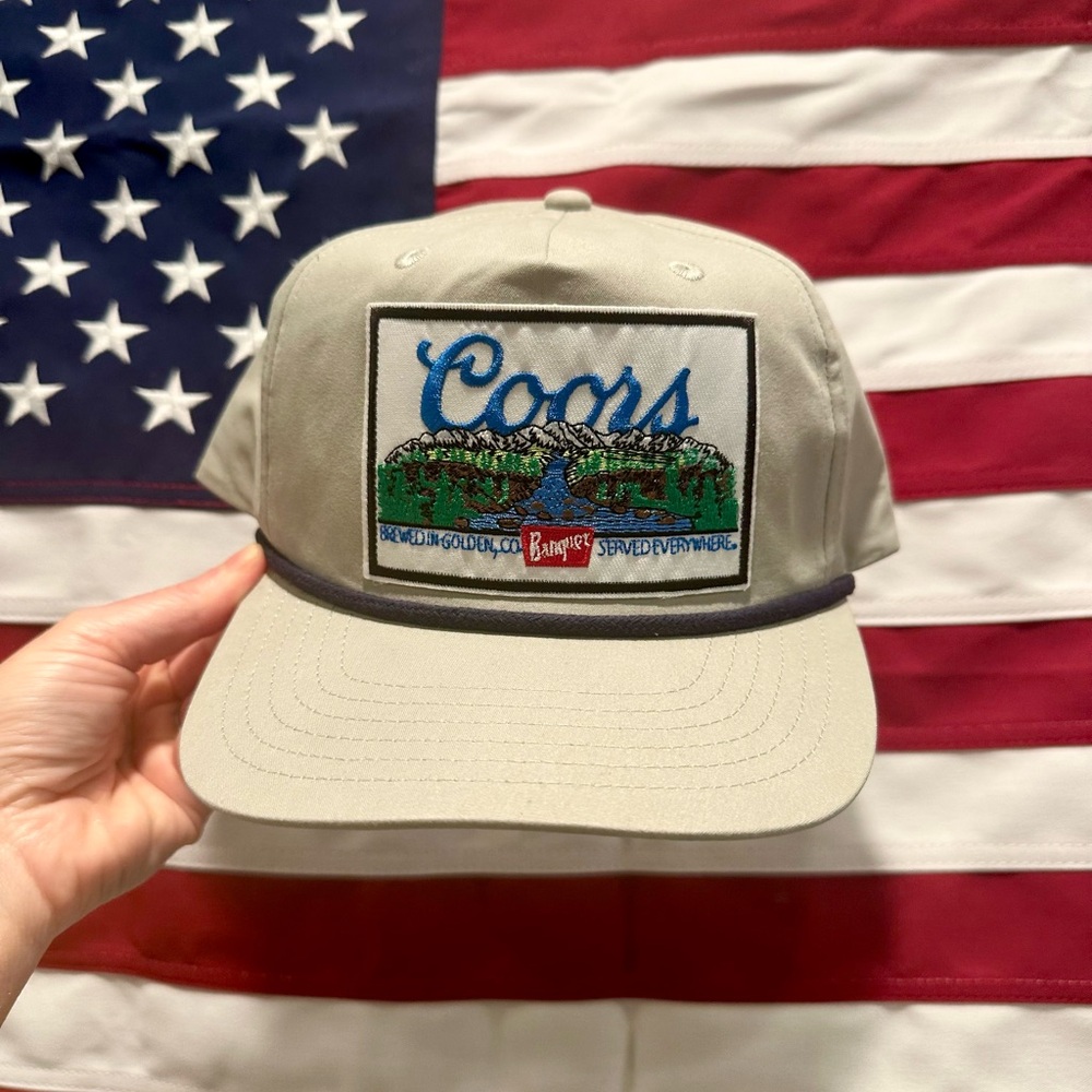 NEW Retro Coors Patch Rope Hat